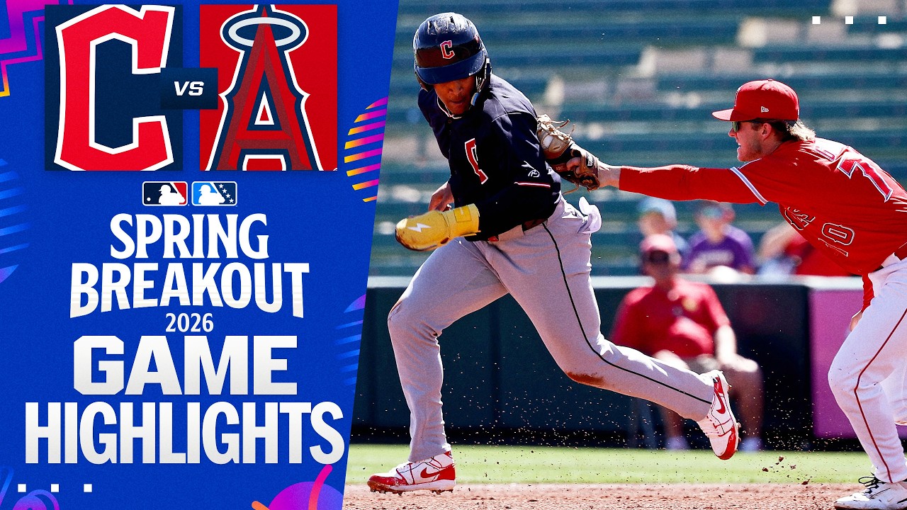Guardians vs. Angels Spring Breakout Game Highlights (3/19/26) | MLB Highlights