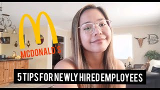5 TIPS for Newly Hired McDonald's Teen Employees! + UPDATES (7 Months of Working!!)