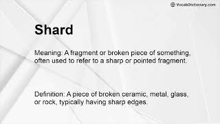Shard Meaning