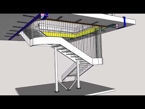 Фото Візуалізація обшивки металевих сходів