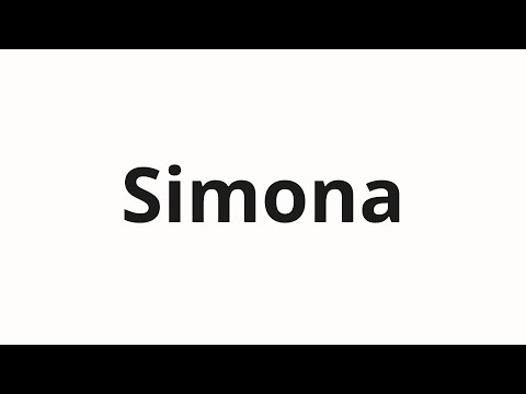 How to pronounce Simona | Симона (Simone in Russian)