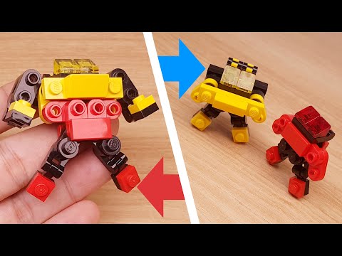 Mini LEGO brick robot transformer mech MOC - Updown Boys #LEGO #MOC #mech #レゴ #レゴ合体ロボ #레고합체로봇