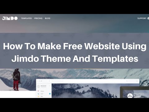 How to make free website using jimdo theme and...