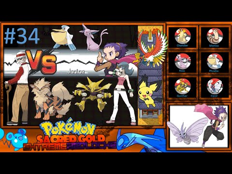Let's Play Pokemon Sacred Gold Extreme Wedlocke:  Part 34 - Total Gym Leader Destruction