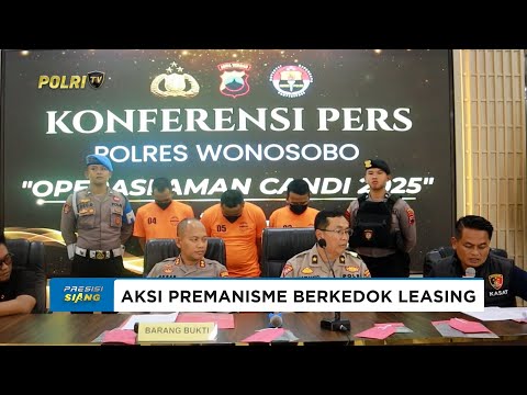 POLRES WONOSOBO AMANKAN 3 PELAKU PREMANISME BERKEDOK LEASING