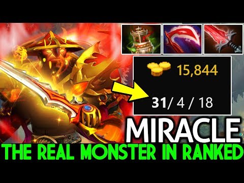 MIRACLE [Ember Spirit] The Real Monster 31 Kills in Ranked Game 7.25 Dota 2