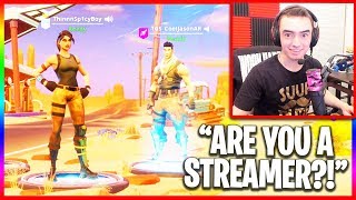 I 1v1 A Random Duo & Raid His Stream... (Funny Random Duos)