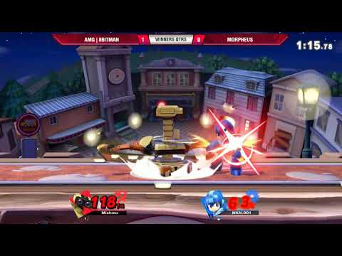 VS Weekly 12/13/18 - Winners Qtrs - AMG | 8BitMan (ROB) vs Morpheus (Mega Man) - Smash Ultimate