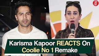 Karisma Kapoor's 'Mirchi Lagi' Reaction To Varun Dhawan's Coolie No. 1 Remake