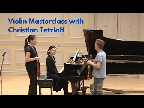 Violin Masterclass with Christian Tetzlaff