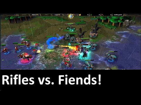 Rifles vs. Fiends! | Warcraft 3 Commentary #21 | Blade (HU) vs. WaN (UD)