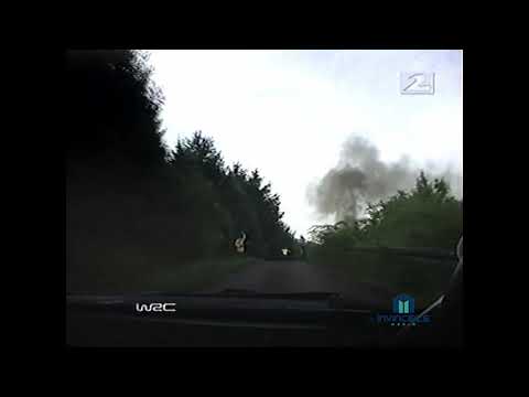 Rally Report Extra: Crash-Armin Kremer (Ford Focus WRC) ADAC Rallye Deutschland 2002. Crew OK