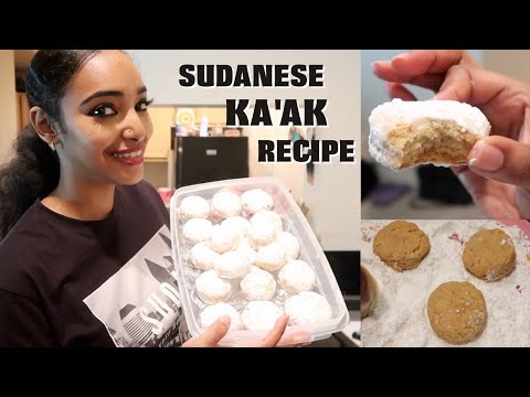 Sudanese Food Ka'ak Most Delicious Cookies! كعك | Amena and Elias