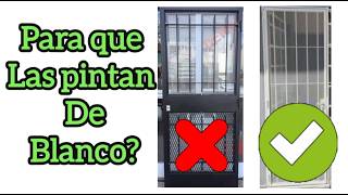 pintar las rejas de color blanco