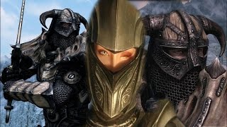 Skyrim обзор модов: Улучшенные шлемы; Тяжелая драконья эбонитовая броня; Falasmaryon.