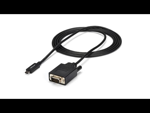 StarTech USB C to VGA Cable (6.6-Feet)