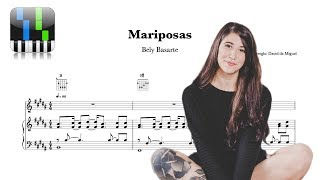 ⭐ MARIPOSAS - Bely Basarte / Tutorial Piano +【PARTITURA GRATIS】