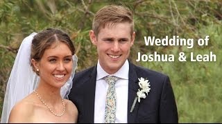 preview picture of video 'Joshua and Leah's Wedding'