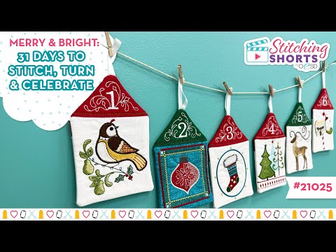 Merry & Bright: 31 Days to Stitch, Turn & Celebrate! OESD Machine Embroidery