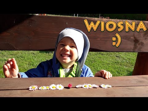 Szymonek podlewa Stokrotkę - Wiosna!!!