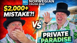 Inside Norwegian Cruise Line’s $2,000+ Cabana at Great Stirrup Cay 😳