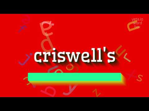 How to say "criswell's"! (High Quality Voices)