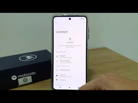 How to enable or disable Location permissions on the Moto G50