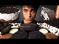 ASMR OREO ICE CREAM SANDWICH OREO COOKIES AND CREAM ICE CREAM OREO CHEESECAKE CHOCOLATE COOKIES