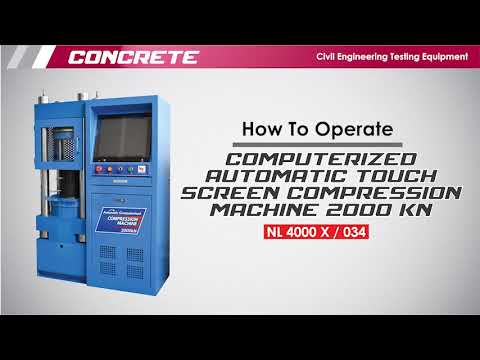 Computerized Concrete Testing Machine 2000 kN