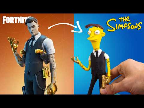 i turned FORTNITE skins into SIMPSONS characters