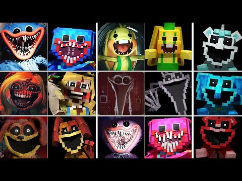 POPPY PLAYTIME vs MINECRAFT - ALL Jumpscare Showdown!