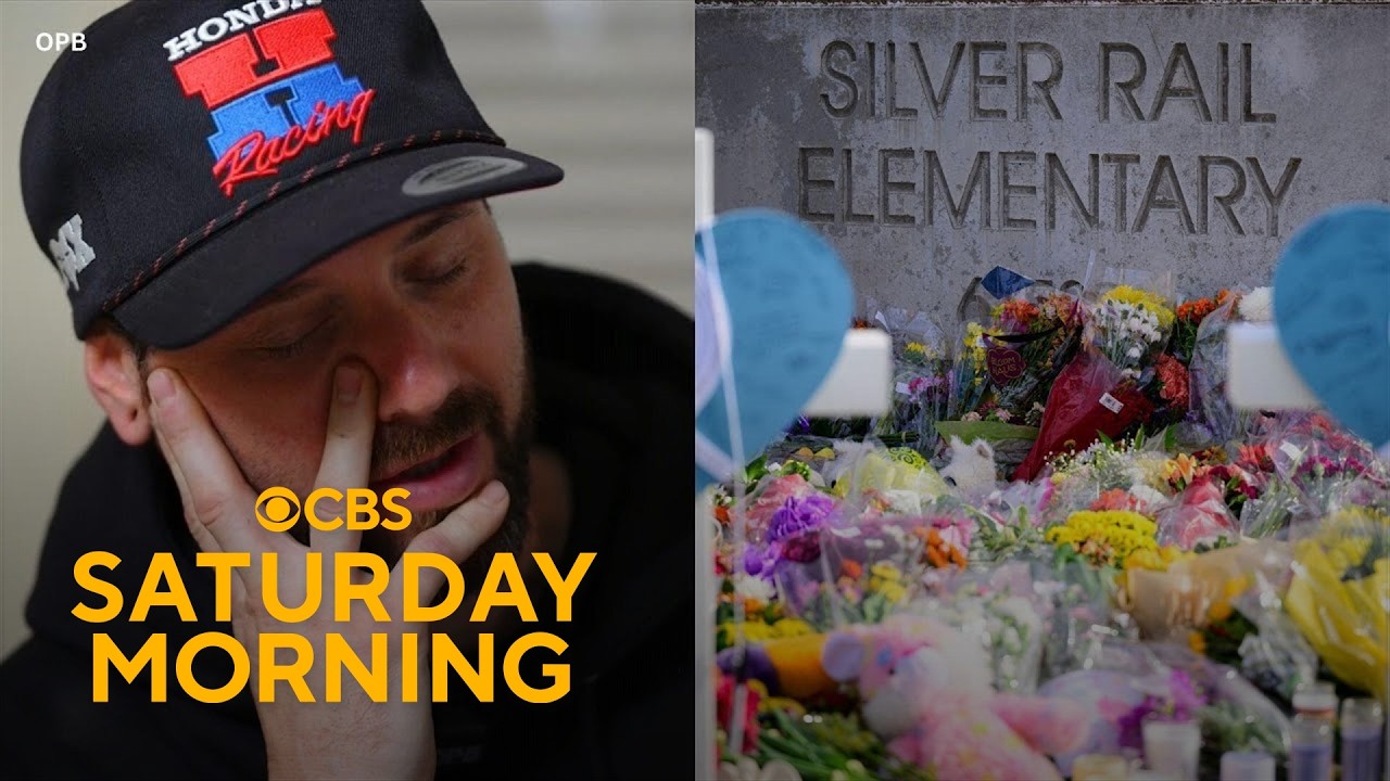 Emotional moments as hero dad describes fear and action in face of school shooting