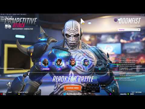 Potg! GetQuakedOn Doomfist Overwatch Gameplay Season 13 Top 500