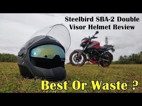 Steelbird sba2 double visor helmet review