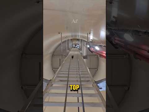 Inside a Wind Turbine in Crazy Winds! #shorts