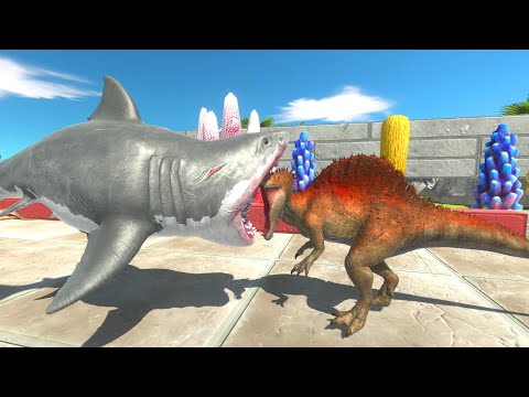 Giant Megalodon Death Run #1 — Animal Revolt Battle Simulator