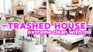 *TRASHED HOUSE* EXTREMELY MOTIVATING CLEAN WITH ME! ALL DAY CLEANING MOTIVATION 2021! SAHM