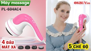 Video Máy massage cầm tay hồng ngoại Puli PL-604AC4 - 4 đầu