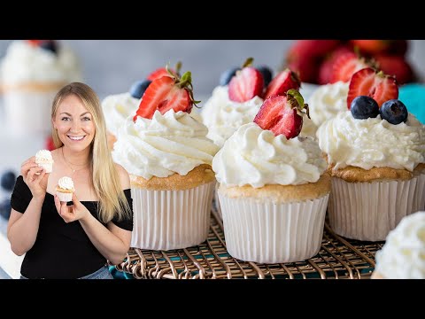 The Most Heavenly Cake in Cupcake Form: Angel Food Cupcakes