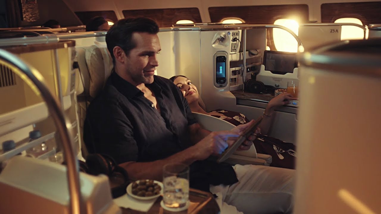 Emirates' 'Let the Holiday Continue' campaign.