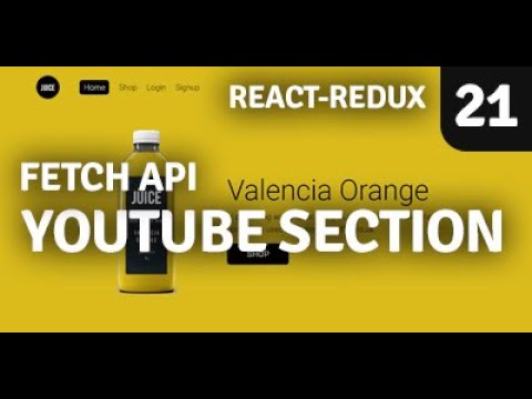 Redux Shopping Cart | Fetch API | Part 21