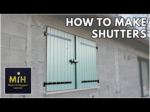 How to make SHUTTERS - Building wooden batten shutters