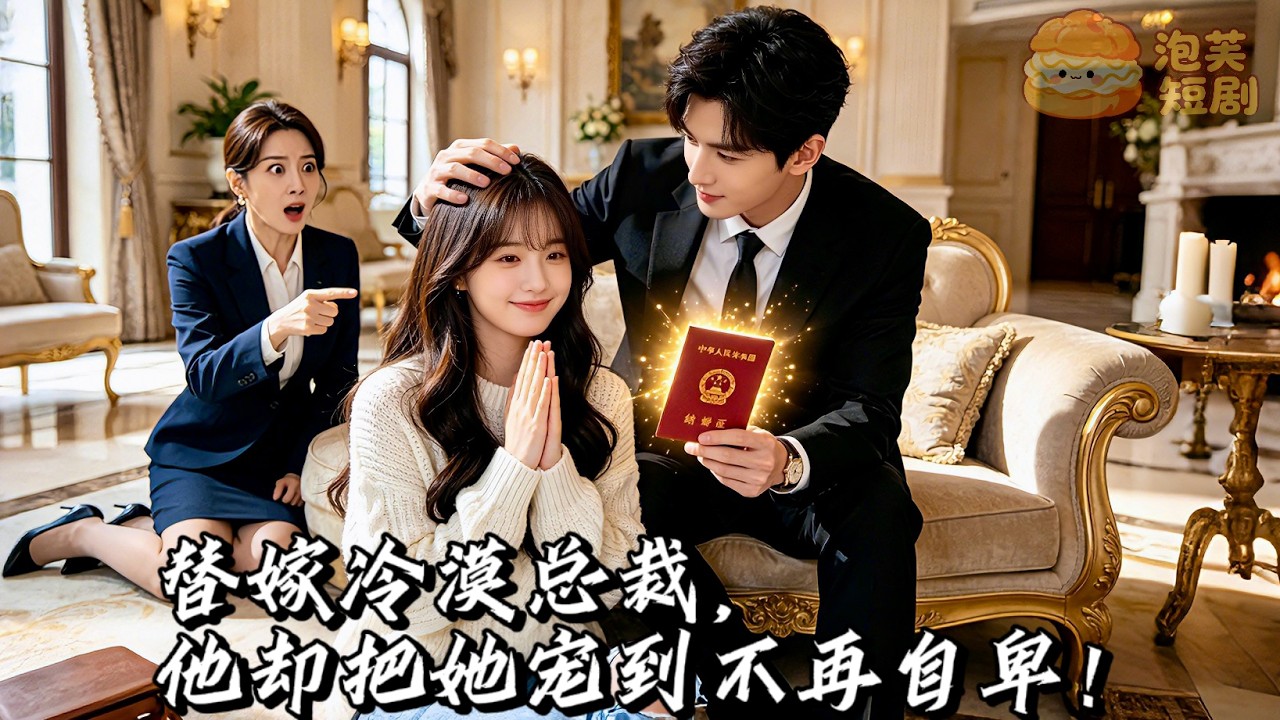 姐姐逃婚，她被逼替嫁豪門！所有人都以為她是備胎，冷麵霸總卻暗中偏愛，幫她打臉家人、擺平同事刁難！酒會當眾高調官宣，從自卑孤女變被豪門太太！#先婚後愛 #霸总 #drama #multisub