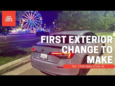 First thing to change on your Honda Civic SI 11th gen!! How to install OEM black civic emblems.