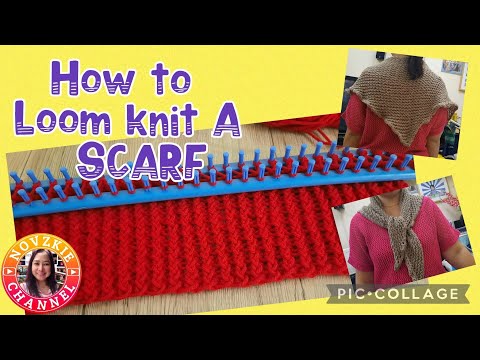 HOW TO LOOM KNIT A SCARF  | DIY Tutorial For Totally Beginners