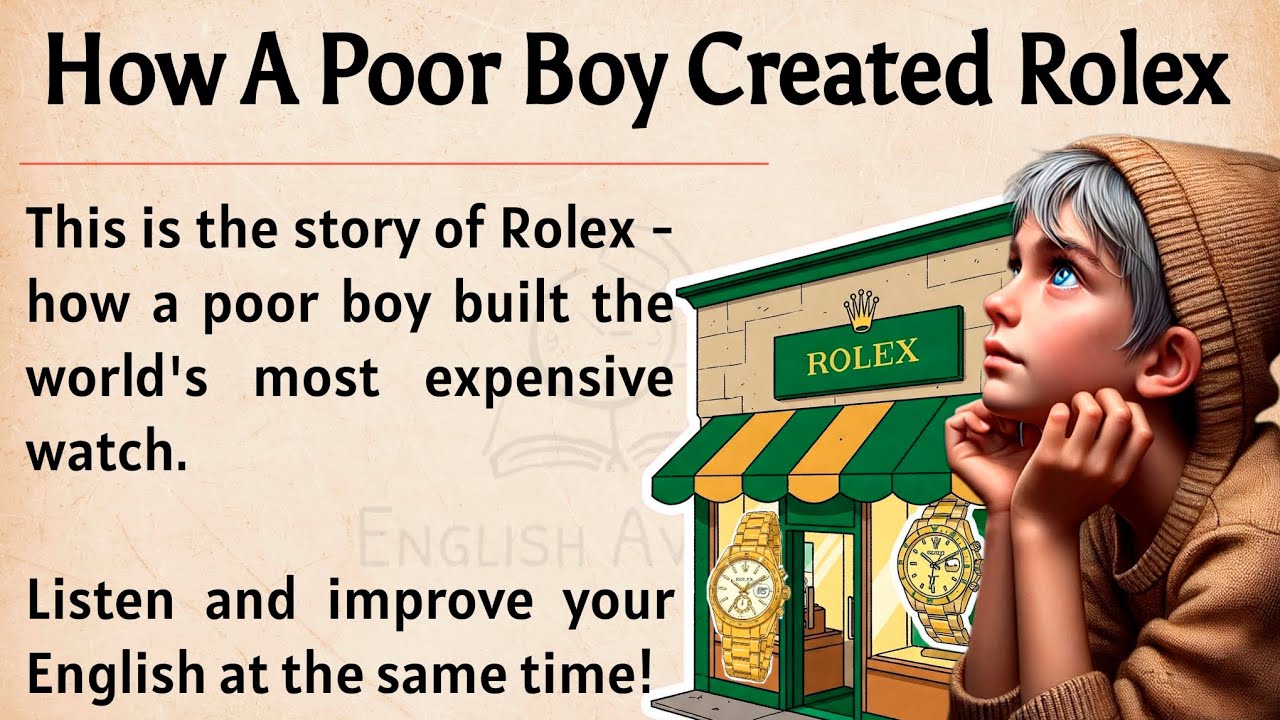 How A Poor Boy Created Rolex || Learn English Through Story Level 3 🔥 || English Listening Practice✅