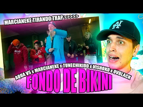 (REACCIÓN) FONDO DE BIKINI - AQUA VS, MARCIANEKE, TUNECHIKIDD, VISHOKO, OVBLACK (VIDEO OFICIAL)