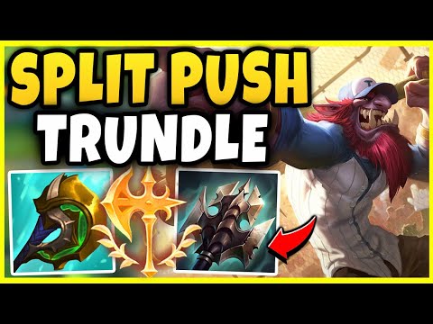 SPLIT PUSH TRUNDLE TOP IS WAY TOO BROKEN! - League of Legends