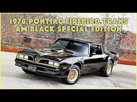 1978 Pontiac Firebird Trans Am T/A 6.6 W72 Black Special Edition: The Beast of the Road