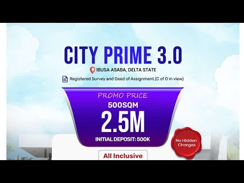 Residential Land For Sale City Prime Estate Ibusa Close To Admiralty University Asaba Delta
